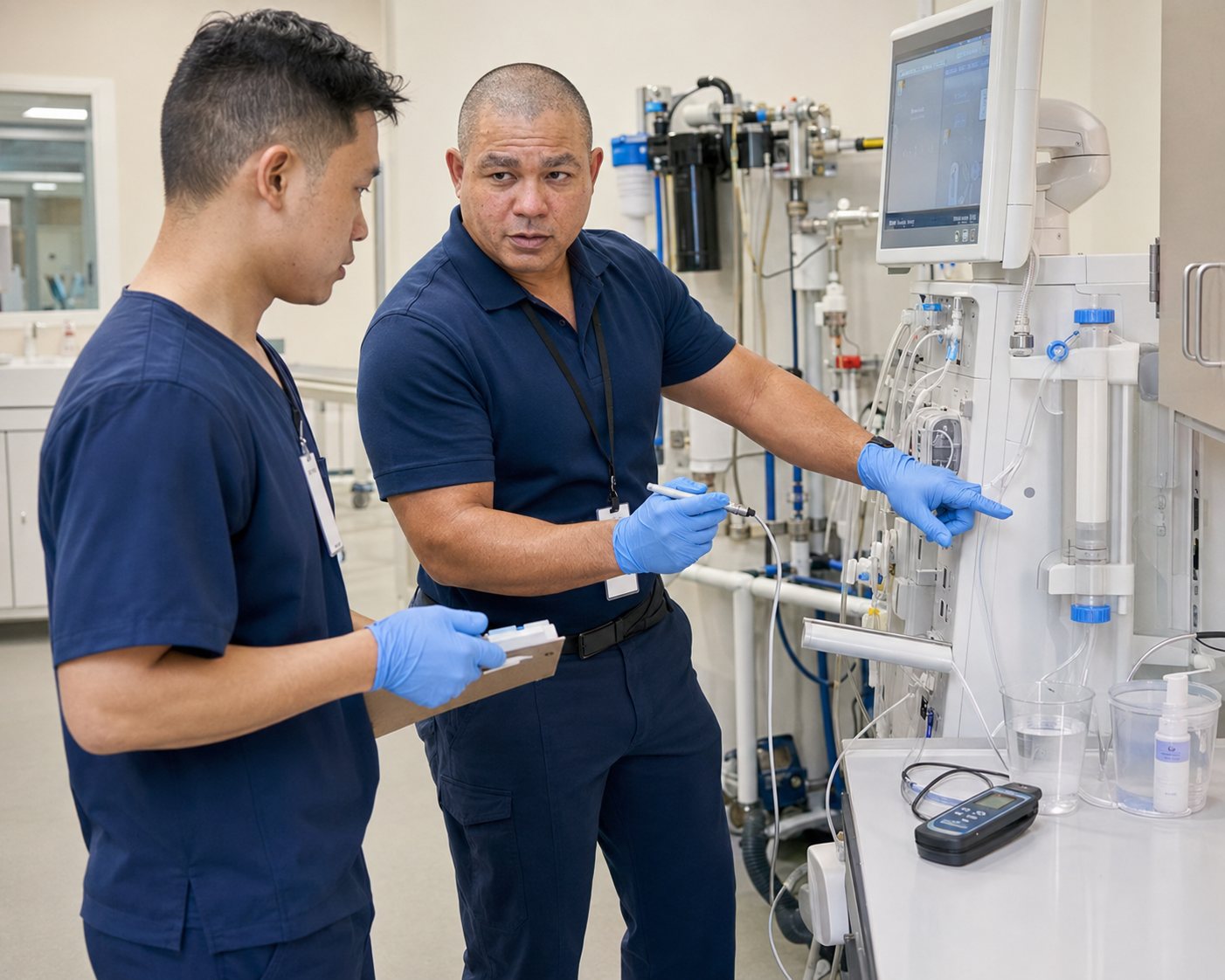 BiomedRx technician performing neurofeedback simi valley to protect patient safety