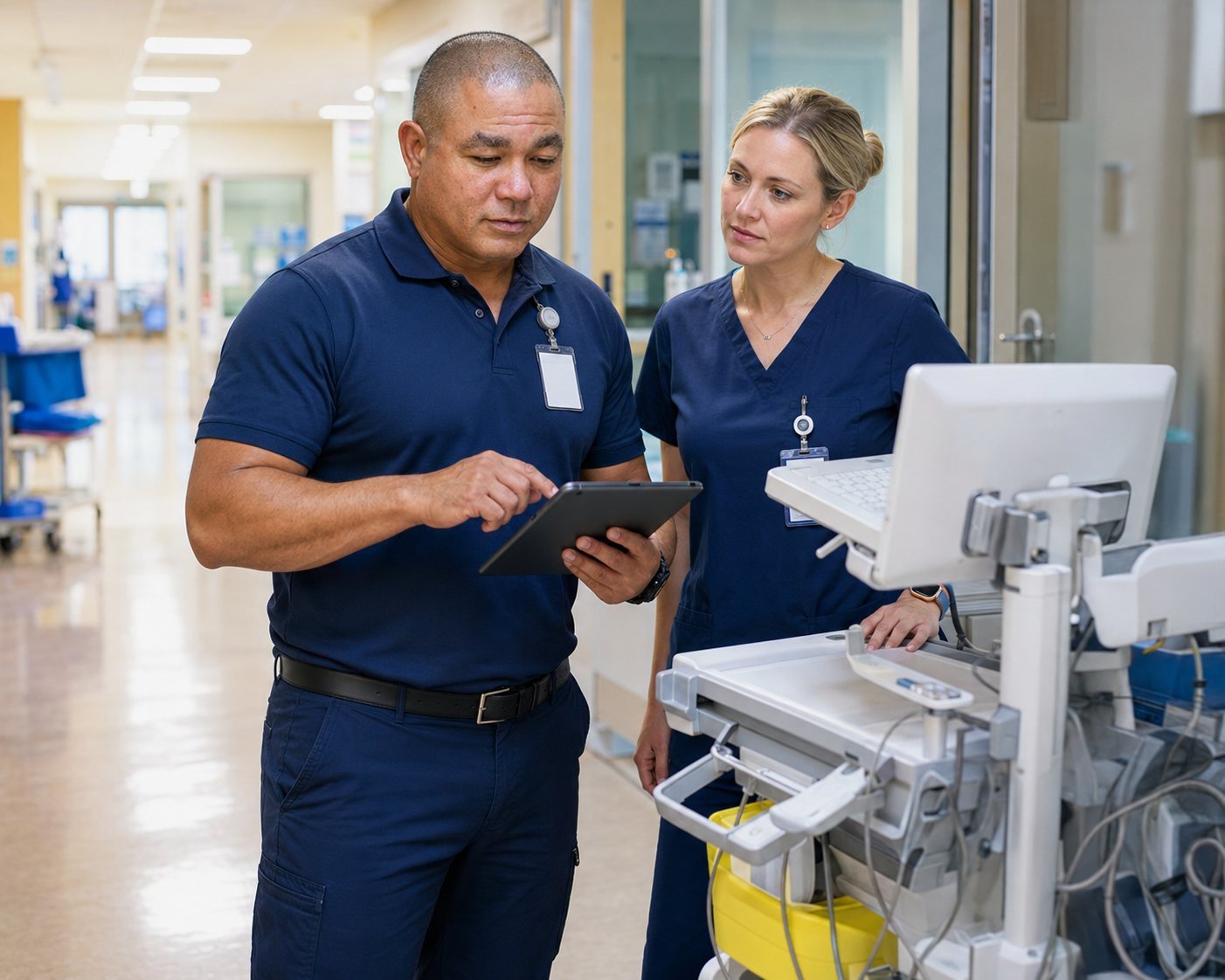 BiomedRx technician performing neurofeedback santa ana to protect patient safety